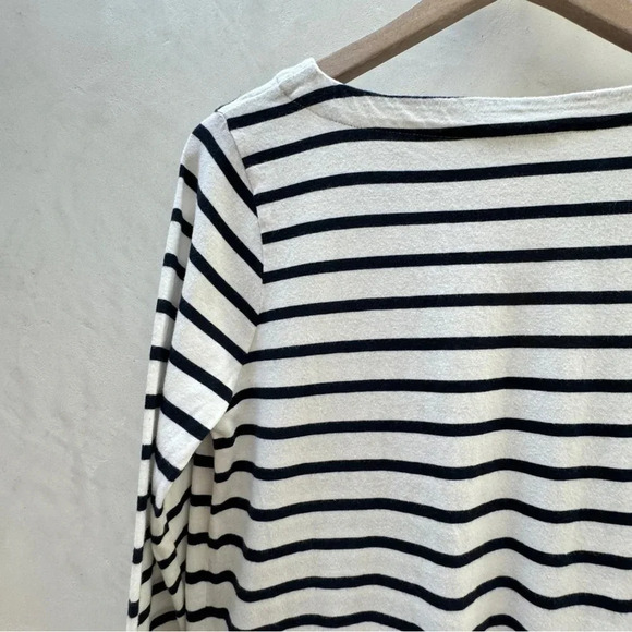 J. Jill || Women’s Modern Striped Boat Neck Long Sleeve Knit Shirt Small - Picture 4 of 12